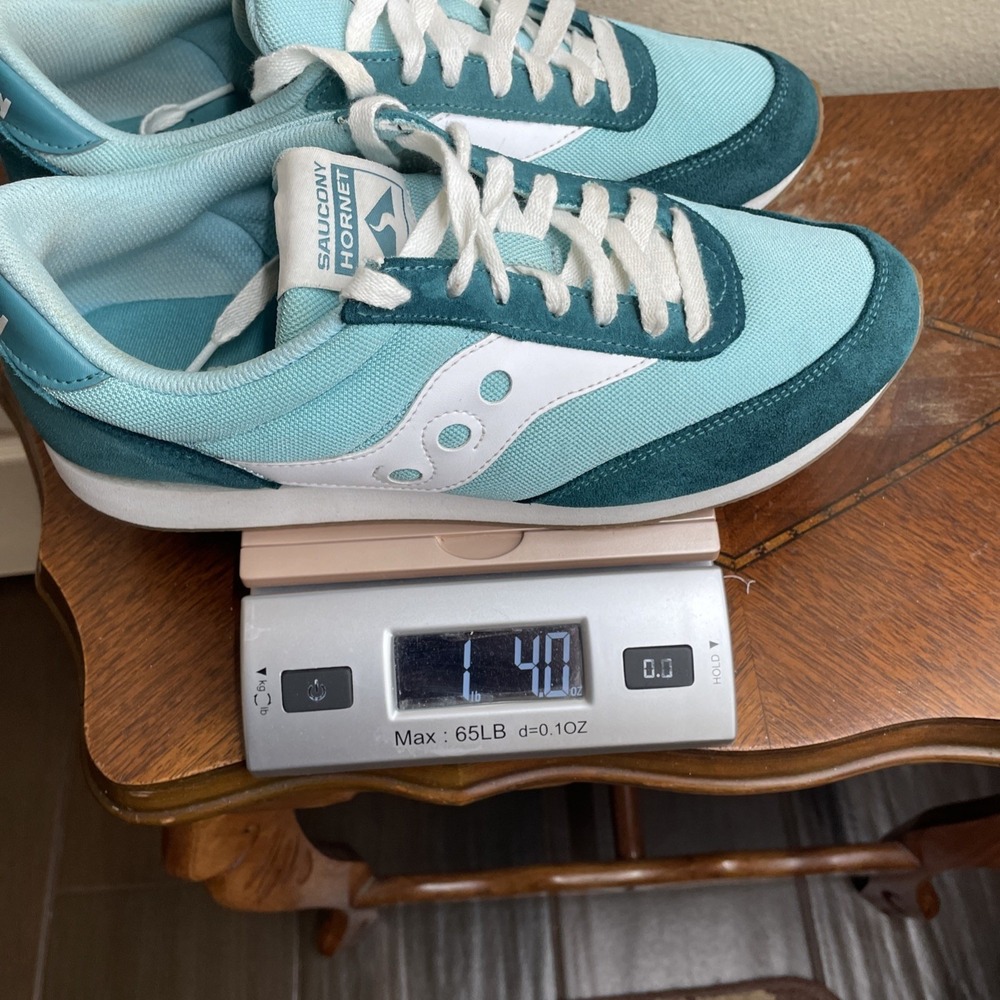 Saucony‎ Hornet Sneaker Shoes Women's 10 Teal White Running - Picture 7 of 7